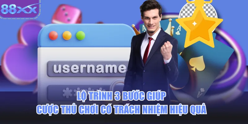 Lộ trình 3 bước giúp cược thủ chơi có trách nhiệm hiệu quả 
